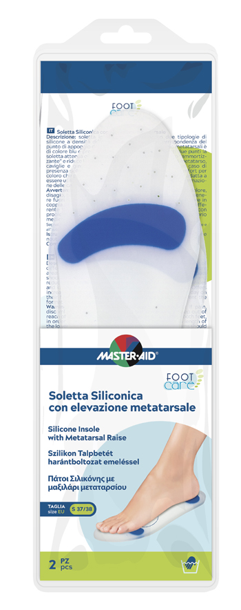 SOLETTA SILICONICA MASTER-AID FOOTCARE SMALL 37-38 METATARSO I4 - Farmacia Del Monaco