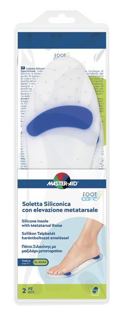 SOLETTA SILICONICA MASTER-AID FOOTCARE XL 43-44 METATARSO I7 - Farmacia Del Monaco