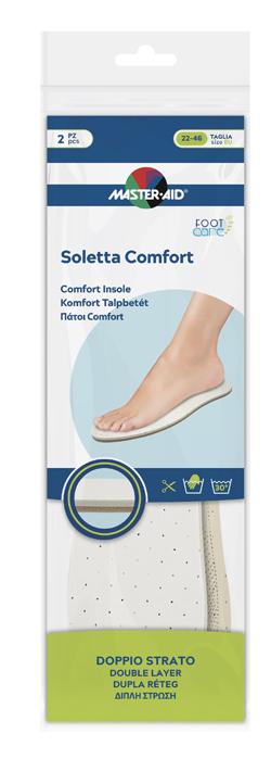 MASTER-AID FOOTCARE SOLETTA COMFORT RITAGLIABILE 2 PEZZI I1 - Farmacia Del Monaco