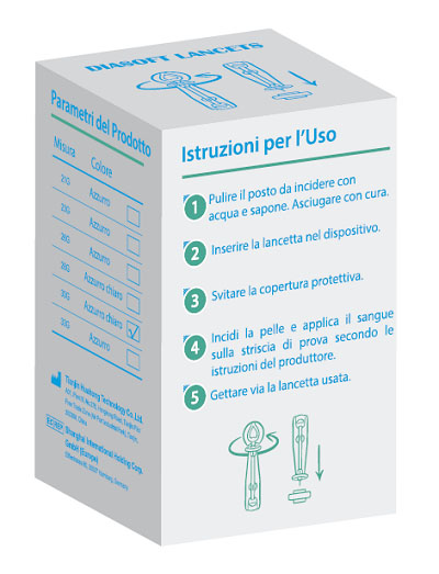LANCETTE PUNGIDITO DIASOFT LANCET 25 PEZZI - Farmacia Del Monaco