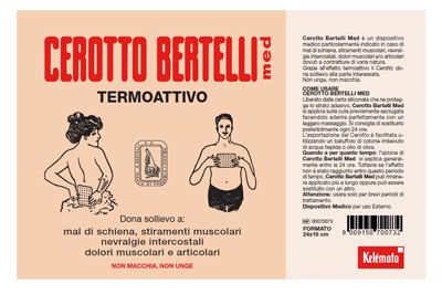 BERTELLI CEROTTO MED GRANDE 24 X 16 CM - Farmacia Del Monaco