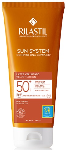 RILASTIL SUN SYSTEM PHOTO PROTECTION TERAPY SPF 50+ LATTE VELLUTANTE 200 ML - Farmacia Del Monaco