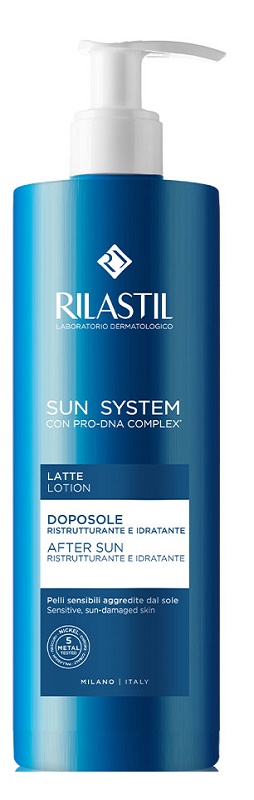 RILASTIL SUN SYSTEM LATTE DOPOSOLE RISTRUTTURANTE E IDRATANTE 400 ML - Farmacia Del Monaco