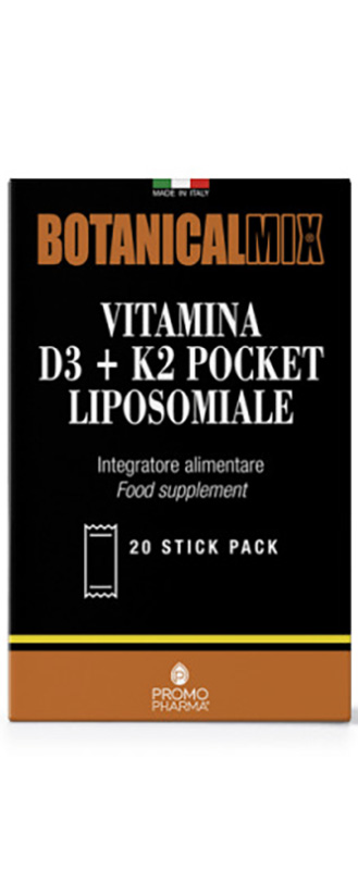 VITAMINA D3 + K2 POCKET BOTANICAL MIX 30 STICK - Farmacia Del Monaco