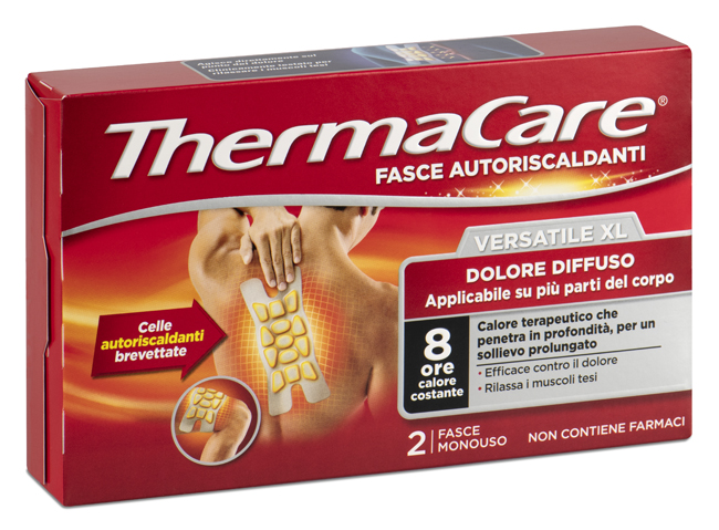 FASCIA AUTORISCALDANTE VERSATILE THERMACARE XL 2 PEZZI - Farmacia Del Monaco