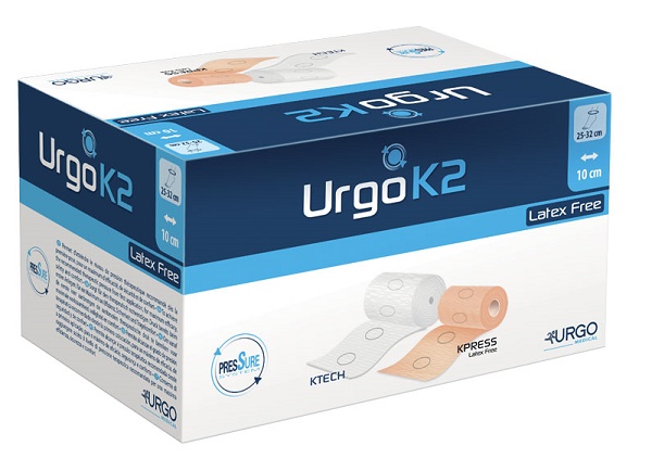 BENDAGGIO URGOK2 LATEX FREE KIT BENDAGGIO T2 CAVIGLIA 25-32 2 PEZZI 10 CM - Farmacia Del Monaco