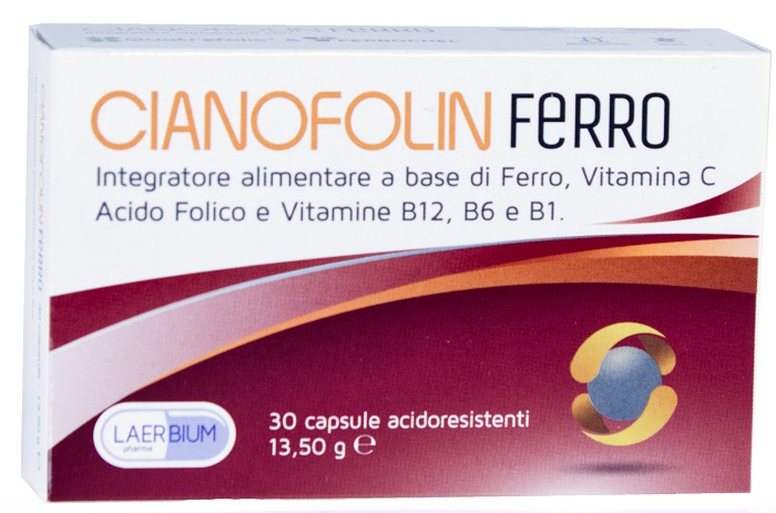 CIANOFOLIN FERRO 30 CAPSULE - Farmacia Del Monaco
