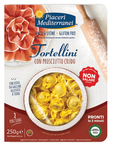 PIACERI MEDITERRANEI TORTELLINI PROSCIUTTO 250 G - Farmacia Del Monaco