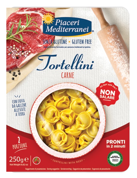 PIACERI MEDITERRANEI TORTELLINI CARNE 250 G - Farmacia Del Monaco