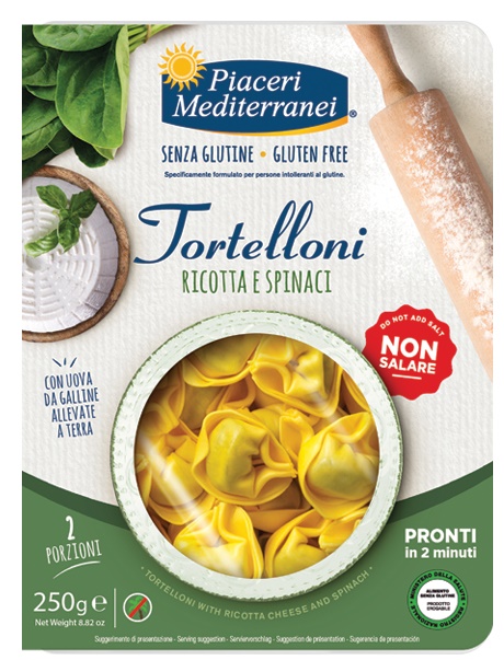 PIACERI MEDITERRANEI TORTELLONI RICOTTA SPINACI 250 G - Farmacia Del Monaco