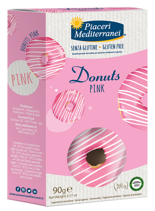 PIACERI MEDITERRANEI DONUTS PINK 90 G - Farmacia Del Monaco