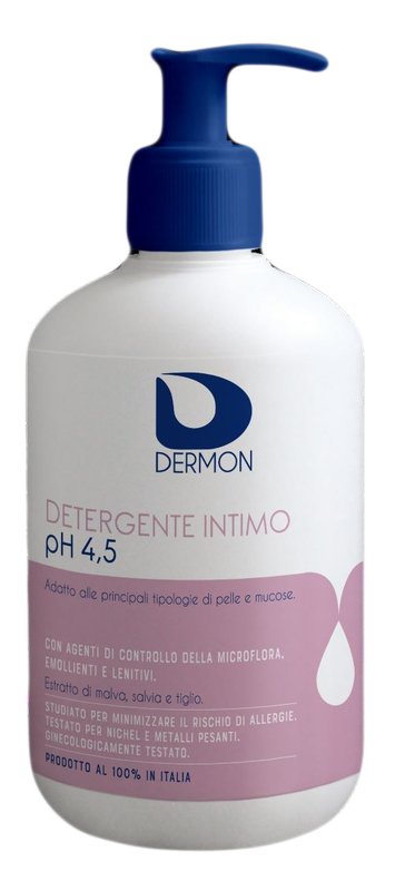 DERMON DETERGENTE INTIMO USO FREQUENTE PH 4,5 500 ML - Farmacia Del Monaco