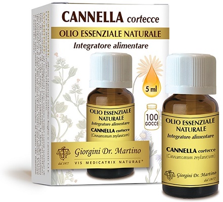 CANNELLA CORTECCE OLIO ESSENZIALE NATURALE 5 ML - Farmacia Del Monaco