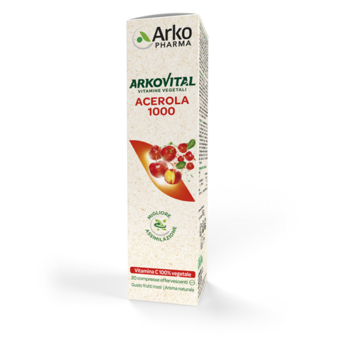ARKOVITAL ACEROLA 1000 EFFERVESCENTE 20 COMPRESSE - Farmacia Del Monaco