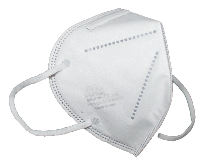 SIRIA 20 SEMIMASCHERA FILTRANTE NERA ANTIPOLVERE FFP2 NR MONOUSO PER ADULTI - Farmacia Del Monaco