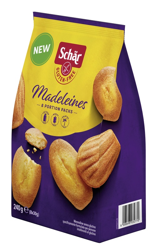 SCHAR MADELEINES SENZA LATTOSIO 8 PORZIONI DA 30 G - Farmacia Del Monaco