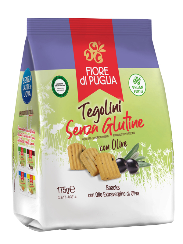 FIORE DI PUGLIA TEGOLINI CON OLIVE 175 G - Farmacia Del Monaco
