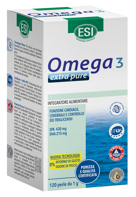 ESI OMEGA 3 EXTRA PURE 120 PERLE - Farmacia Del Monaco