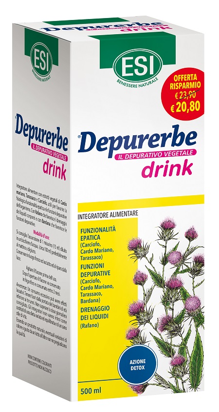 ESI DEPURERBE DRINK 500 ML - Farmacia Del Monaco