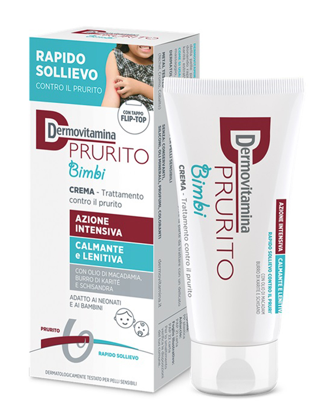 DERMOVITAMINA PRURITO BIMBI CREMA AZIONE INTENSIVA CALMANTE E LENITIVA 30 ML - Farmacia Del Monaco