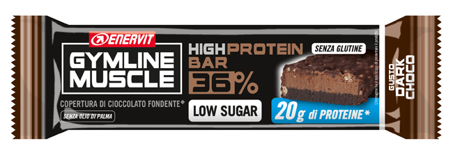 ENERVIT GYMLINE PROTEIN BAR 36% BARRETTA DARK CHOCOLATE 55 G - Farmacia Del Monaco