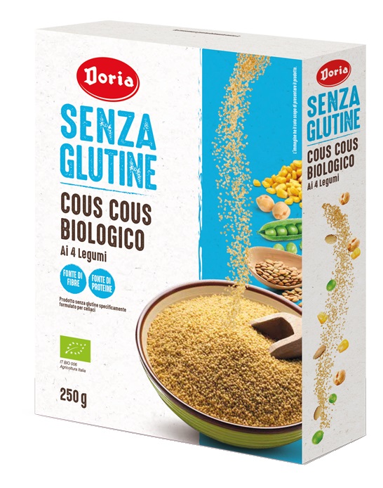 DORIA COUS COUS BIOLOGICO 4 LEGUMI 250 G - Farmacia Del Monaco
