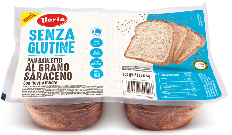 DORIA PAN BAULETTO GRANO SARACENO 2 PEZZI DA 175 G - Farmacia Del Monaco