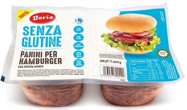 DORIA PANINI HAMBURGER 4X75 G - Farmacia Del Monaco