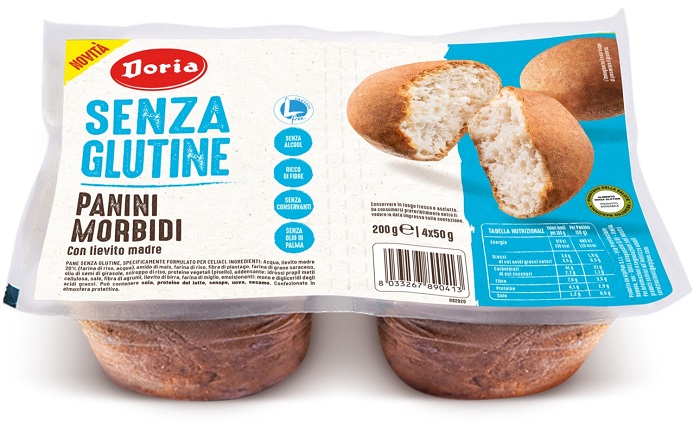 DORIA PANINI MORBIDI 4 PEZZI DA 50 G - Farmacia Del Monaco
