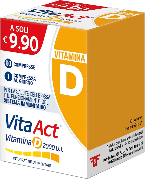 VITA ACT VITAMINA D 2000UI 60 COMPRESSE - Farmacia Del Monaco