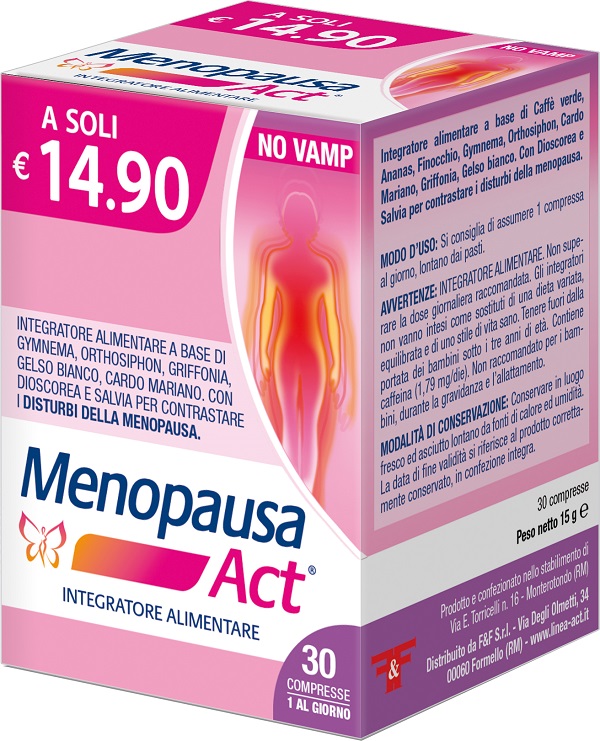 MENOPAUSA ACT 30 COMPRESSE - Farmacia Del Monaco