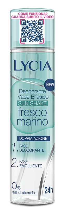 LYCIA DEO VAPO BIFASICO SILK SHAKE FRESCO MARINO 100 ML - Farmacia Del Monaco
