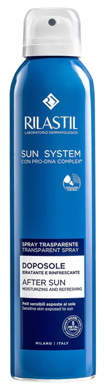 RILASTIL SUN SYSTEM DOPOSOLE SPRAY TRASPARENTE DOPOSOLE IDRATANTE E RINFRESCANTE 200 ML - Farmacia Del Monaco