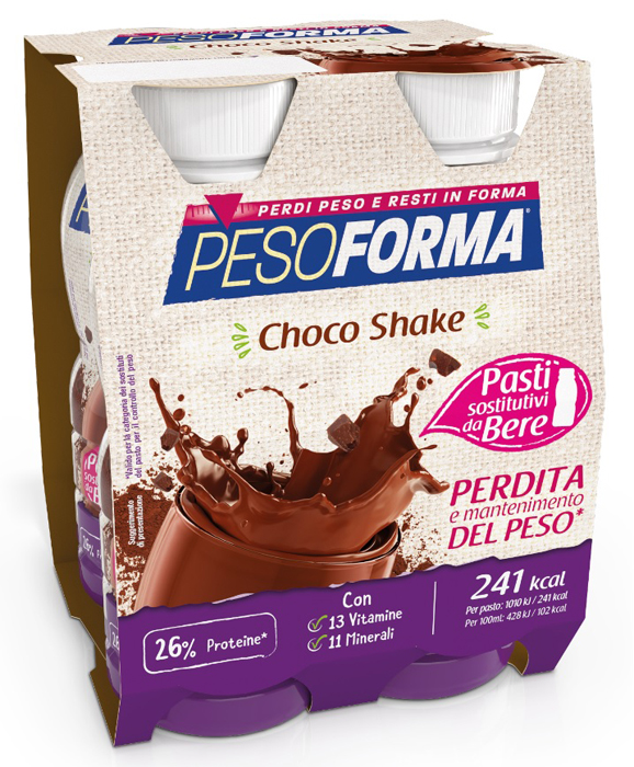 PESOFORMA CHOCO SHAKE 4X236 ML - Farmacia Del Monaco