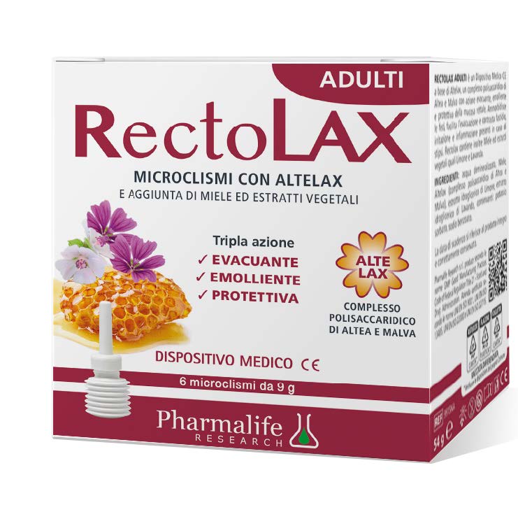 RECTOLAX ADULTI MICROCLISMI 6 PEZZI DA 9 G - Farmacia Del Monaco