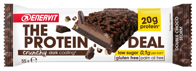 ENERVIT PROTEIN DEAL DOUBLE CHOCO STORM 55 G - Farmacia Del Monaco