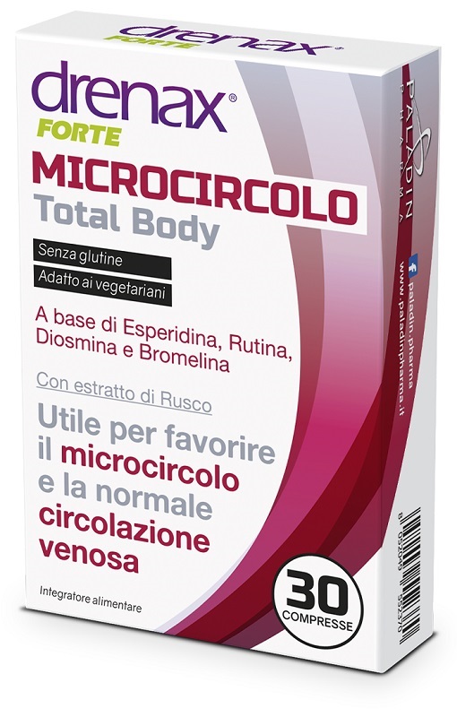 DRENAX FORTE MICROCIRCOLO TOTAL BODY 30 COMPRESSE - Farmacia Del Monaco