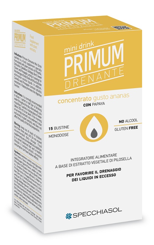 PRIMUM DRENANTE MINIDRINK ANANAS 15 STICK DA 10 ML - Farmacia Del Monaco