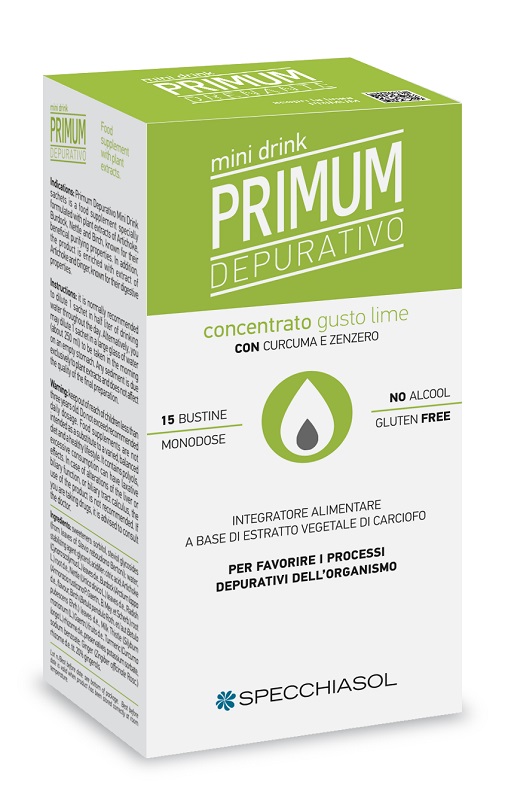 PRIMUM DEPURATIVO MINIDRINK LIME 15 STICK DA 10 ML - Farmacia Del Monaco