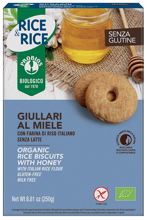 PROBIOS BISCOTTI GIULLARI MIELE 250 G - Farmacia Del Monaco