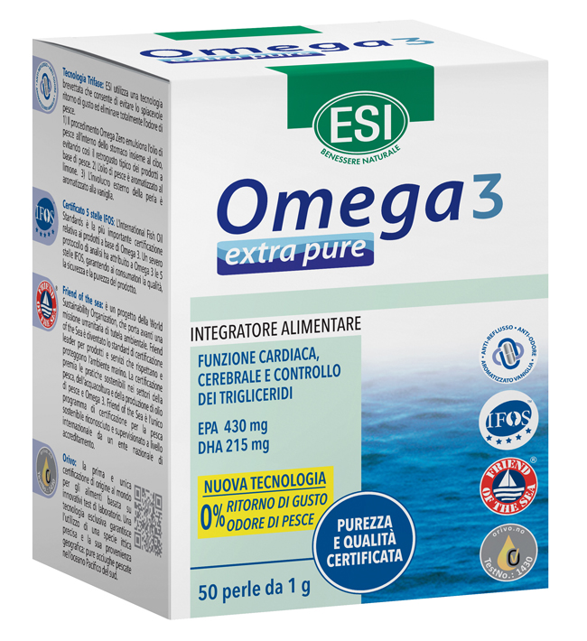 ESI OMEGA 3 EXTRA PURE 50 PERLE - Farmacia Del Monaco