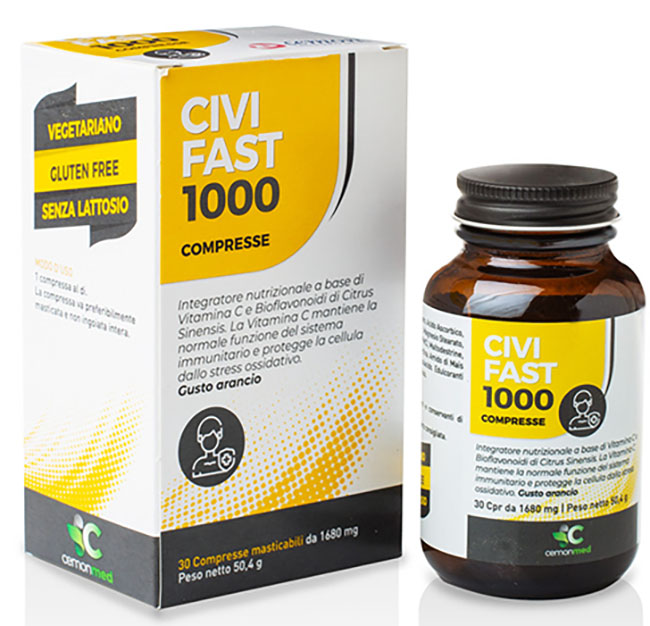CEMONMED CIVIFAST 1000 30 COMPRESSE MASTICABILI - Farmacia Del Monaco
