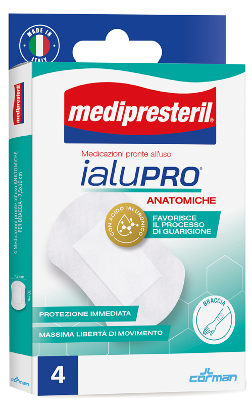 MEDIPRESTERIL IALUPRO BRACCIA 7,5X10 CM 4 PEZZI - Farmacia Del Monaco