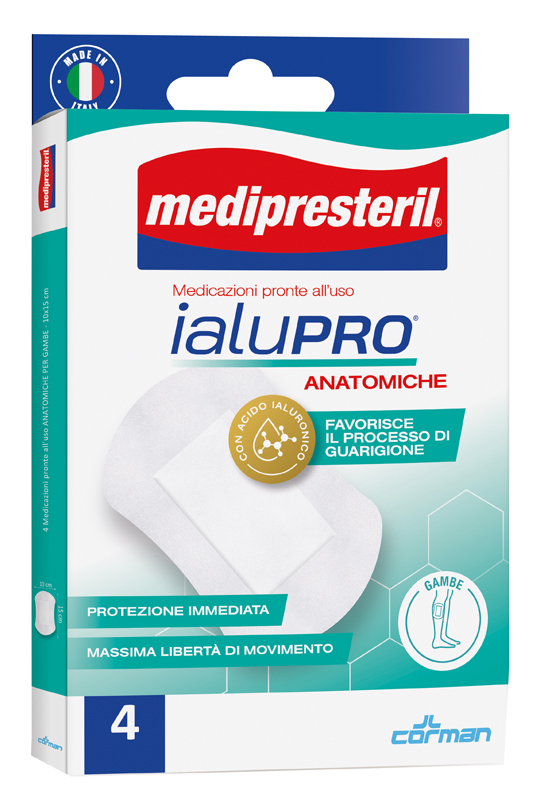 MEDIPRESTERIL IALUPRO GAMBE 10X15 CM 4 PEZZI - Farmacia Del Monaco