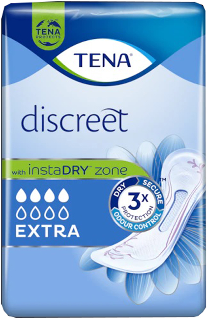 ASSORBENTE INCONTINENZA LEGGERA TENA DISCREET EXTRA 10 PEZZI - Farmacia Del Monaco