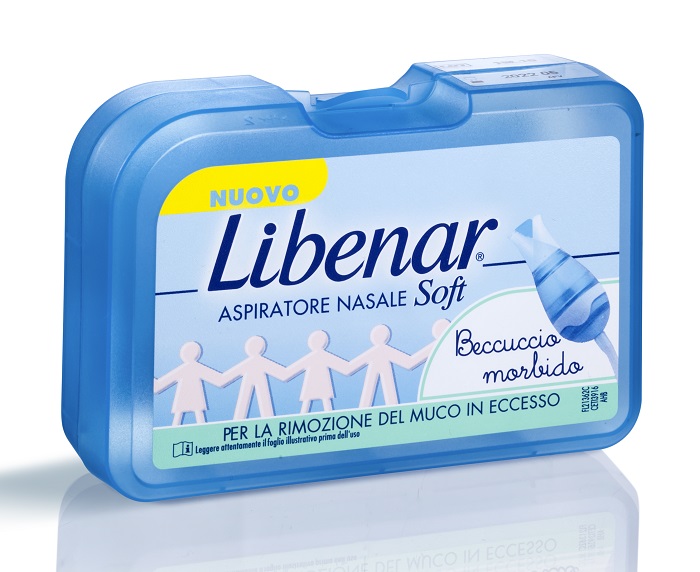ASPIRATORE NASALE SOFT LIBENAR + 5 FILTRI CON BECCUCCIO ULTRA FLESSIBILE - Farmacia Del Monaco