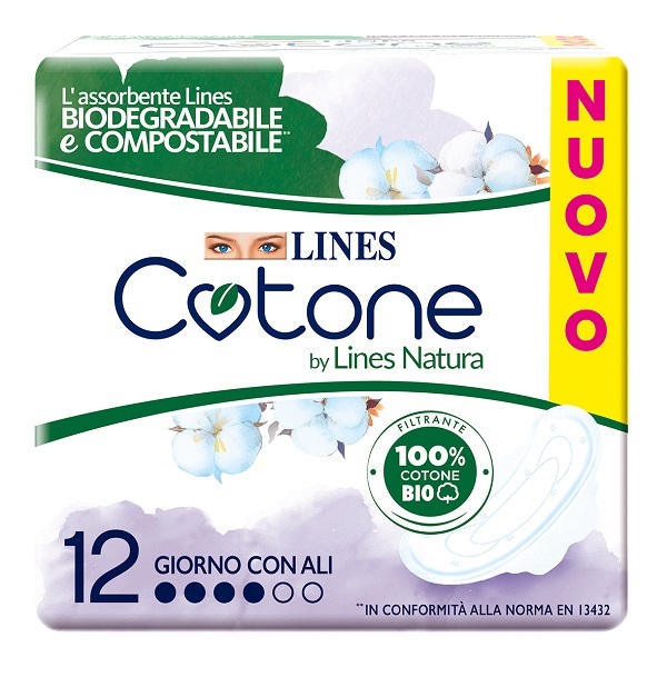 LINES COTONE BIO ULTRA ALI 12 PEZZI - Farmacia Del Monaco