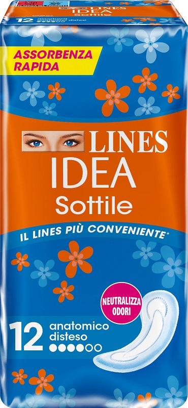 LINES IDEA SOTTILI ANATOMICI 12 PEZZI - Farmacia Del Monaco