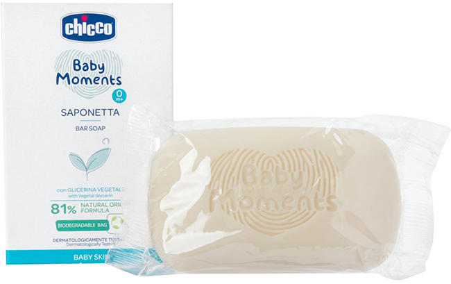 CHICCO BABY MOMENTS SAPONE SOLIDO 100 G - Farmacia Del Monaco