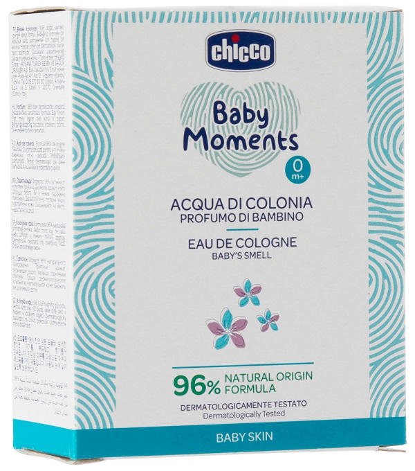 CHICCO BABY MOMENTS ACQUA DI COLONIA PROFUMO DI BAMBINO 100 ML - Farmacia Del Monaco
